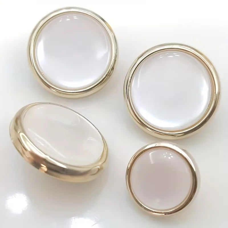 30 Ivory Pearl Resin Shank Buttons for Sewing & DIY Resin Sewing Buttons Babs