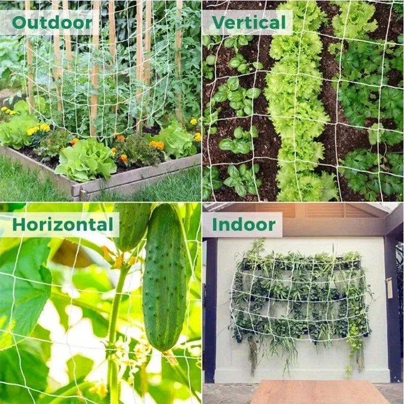 Garden Plant Trellis Netting – Square Mesh for Climbing Plants Garden Trellis Netting Babs
