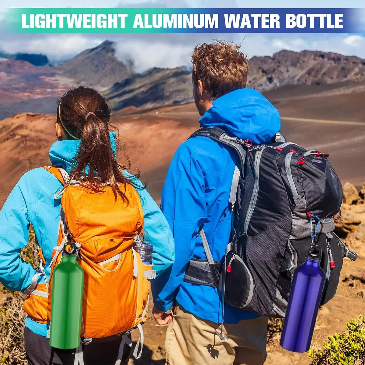 Lightweight Aluminum Bike Water Bottle – Leakproof & BPA-Free Sports Water Bottle Babs