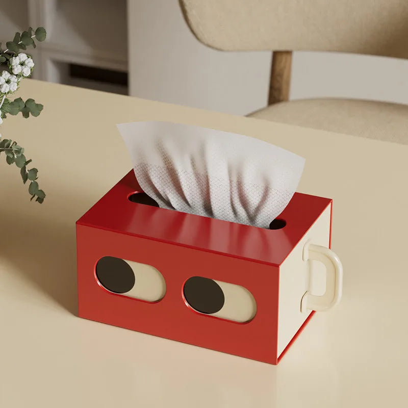 Modern Rectangle Tissue Box Cover – Decorative Home Holder Tissue Box Cover Babs Red