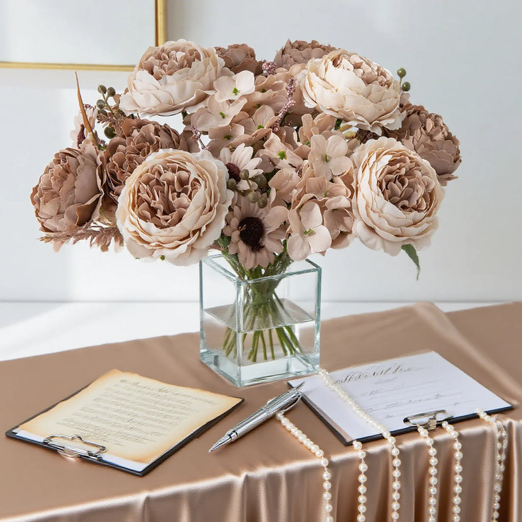 Silk Persian Peony Artificial Flowers for Wedding & Home Décor Artificial Silk Flowers Babs
