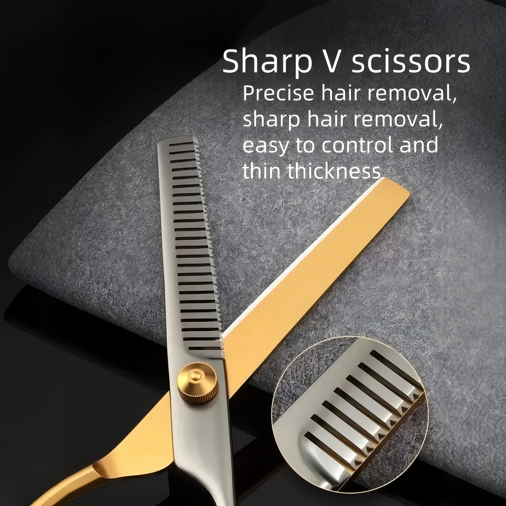 2-Piece Hair Scissors Set – Thinning Shears for Home Bang Trim Hair Cutting Scissors Babs