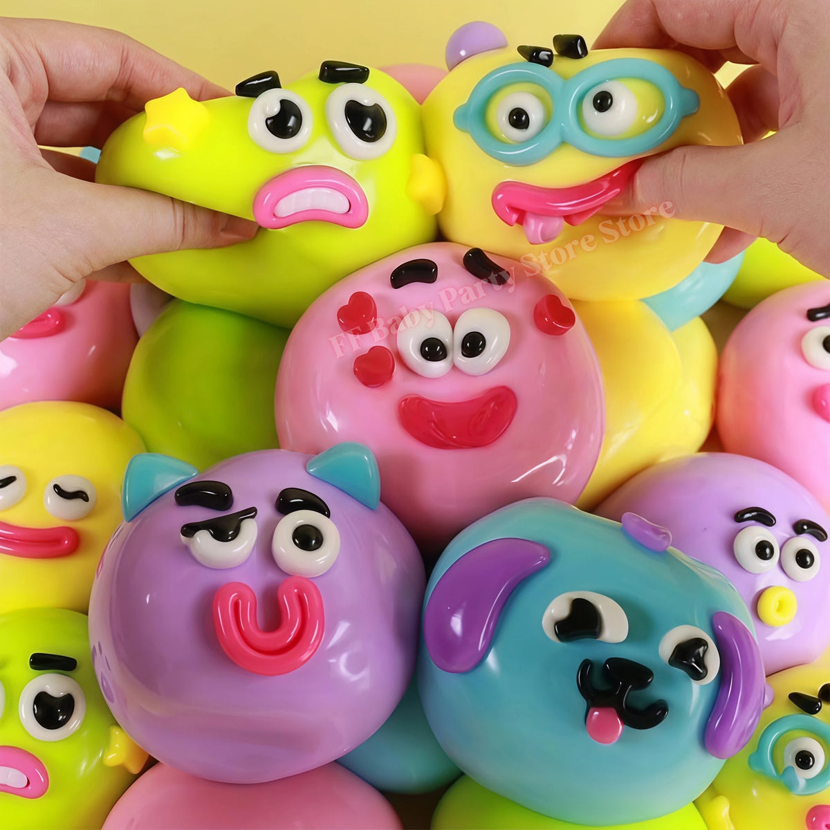 Smushers Dog Face Swap Squishy Toy – Slow Rise Fidget Gift Squishy Fidget Toy Babs