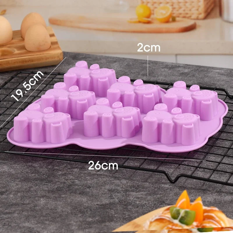 3D Bear Silicone Mold – Chocolate, Candy & Fondant Mould Silicone Baking Mold Babs