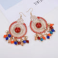 Bohemian Tassel Bead Drop Dangle Earrings for Women Drop Dangle Earrings Babs multicolor