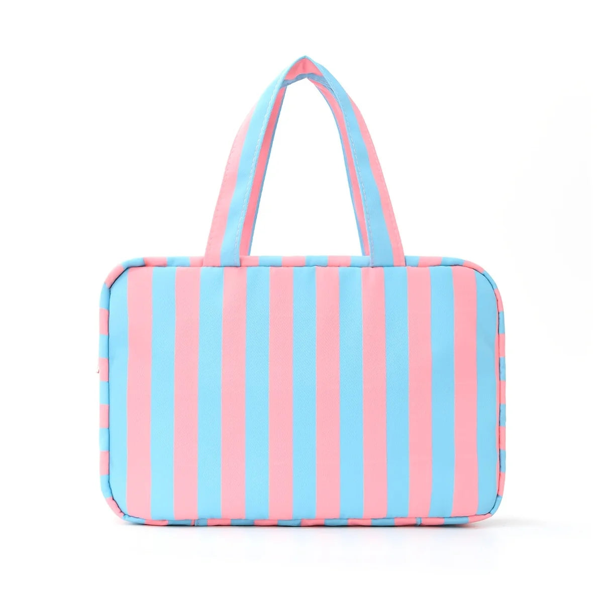 Striped Unisex Travel Toiletry Bag – Large Capacity with Hook Travel Toiletry Bag Babs Blue