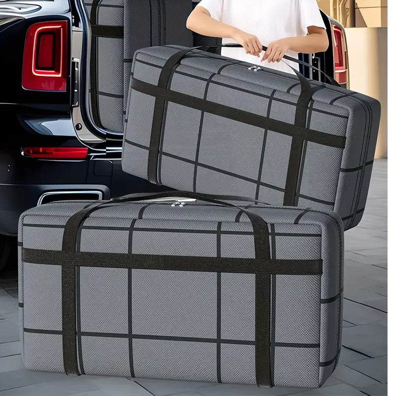 Large Foldable Oxford Duffel Bag – Double Zipper Moving Storage Foldable Storage Bag Babs