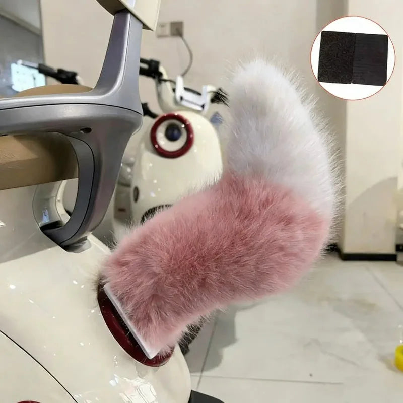 Remote Control Wagging Fox Tail Scooter Car Decoration Vehicle Tail Decor Babs