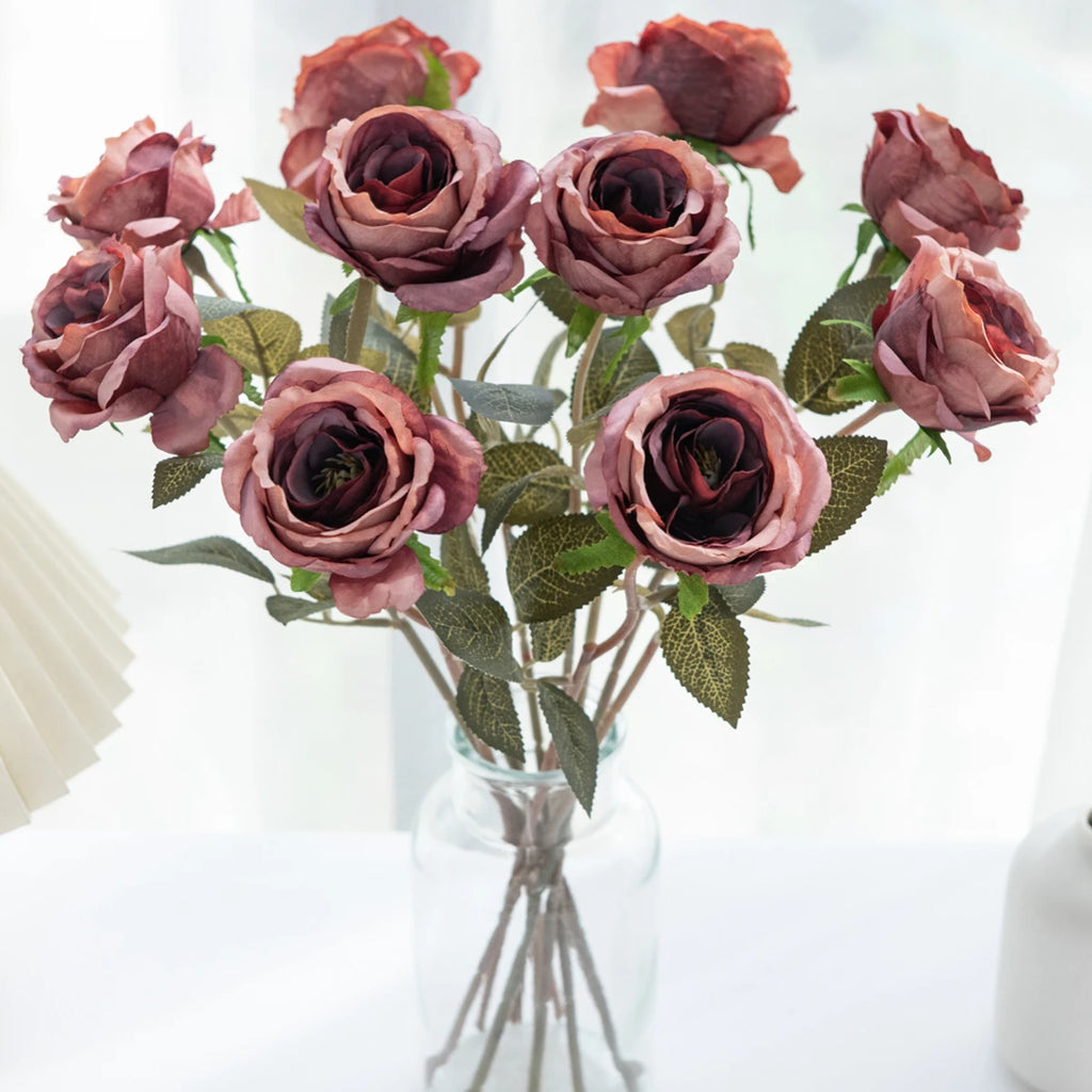 Silk Rose Artificial Flowers – Wedding, Home & Garden Decor Artificial Silk Flowers Babs