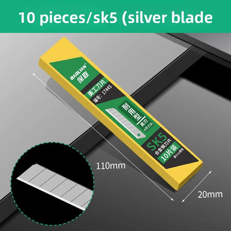 8-in-1 Multifunctional Utility Knife – Sharp Blade & Built-In Ruler Utility Knife Babs 10 piece box