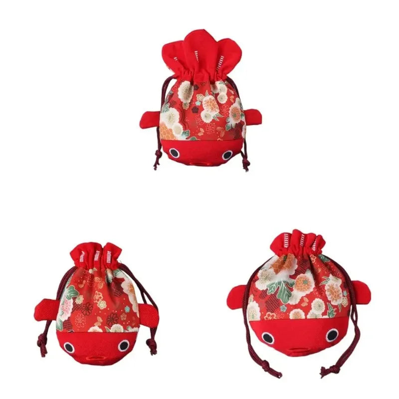 Cartoon Goldfish Drawstring Bag – Coin Purse & Candy Gift Bag Drawstring Bag Babs