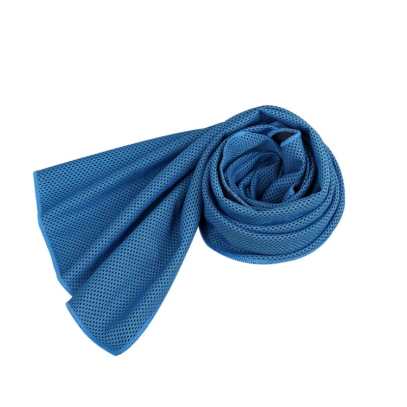 Cooling Microfiber Sports Towel for Yoga, Gym & Outdoors Cooling Sports Towel Babs Blue 30x80cm