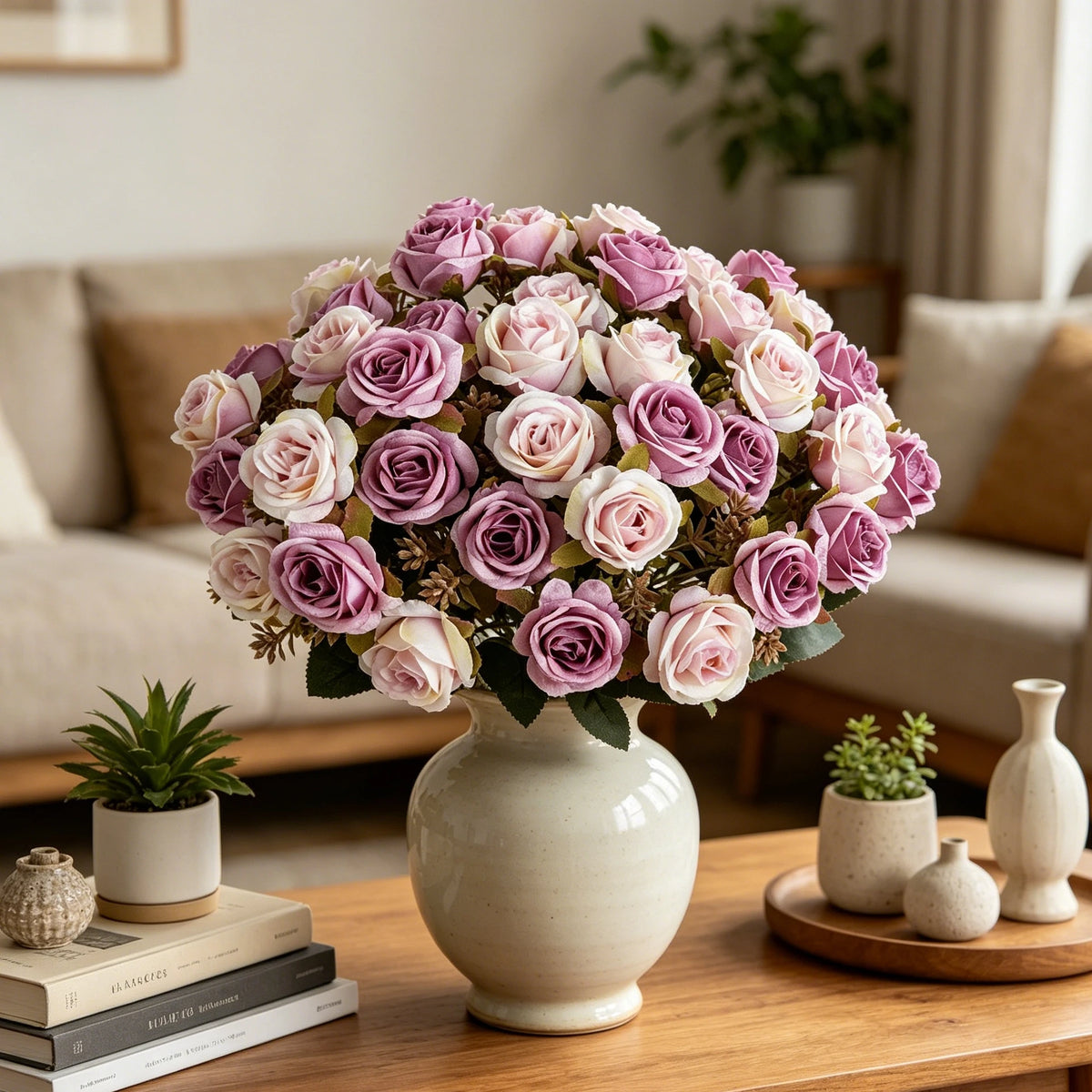 Artificial Silk Rose Bouquet for Wedding & Home Decor Artificial Flower Bouquet Babs