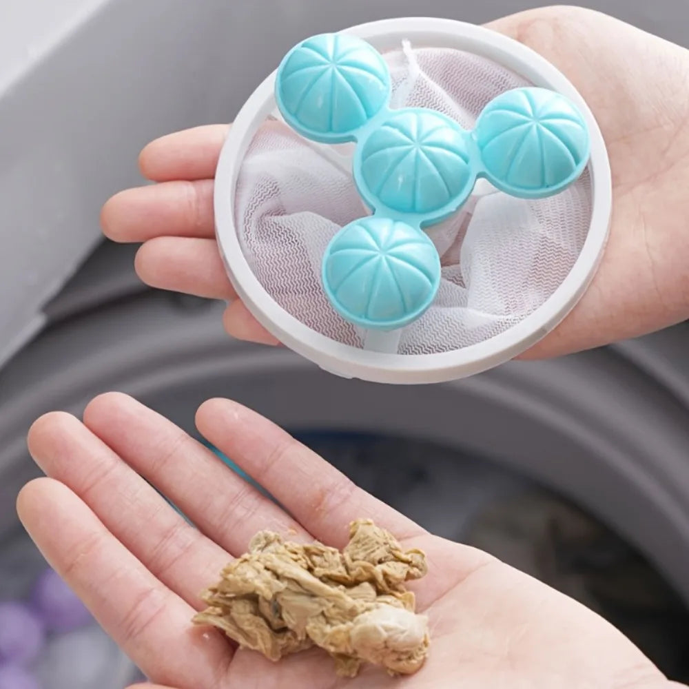 Reusable Washing Machine Hair Filter Mesh Bags – Lint Catcher Laundry Filter Bag Babs