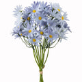 Chrysanthemum Artificial Silk Flowers – Wedding & Home Decor Artificial Silk Flowers Babs Blue 2 pcs