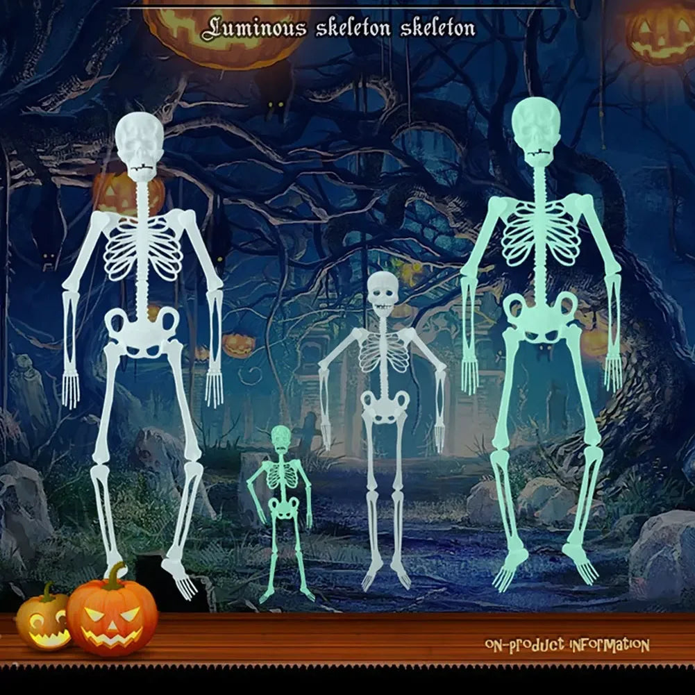 Glow-in-the-Dark Skeleton Halloween Hanging Prop Decoration Halloween Decoration Prop Babs