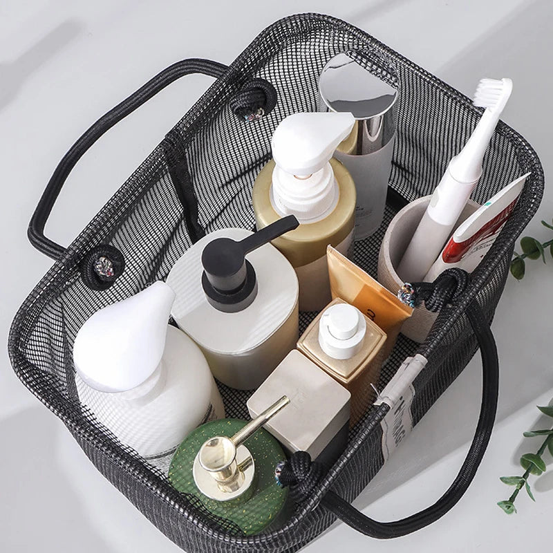 Mesh Shower Caddy Tote – Travel Toiletry & Makeup Organizer Toiletry Organizer Bag Babs
