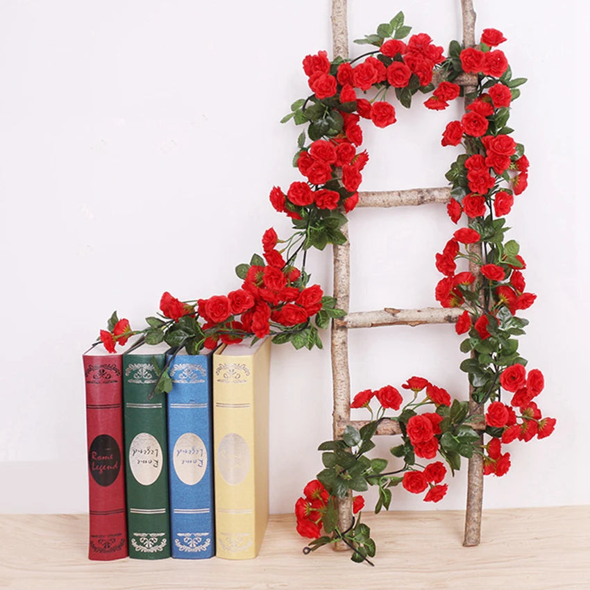 Artificial Silk Rose Vine Garland for Wedding & Home Decor Artificial Flower Garland Babs