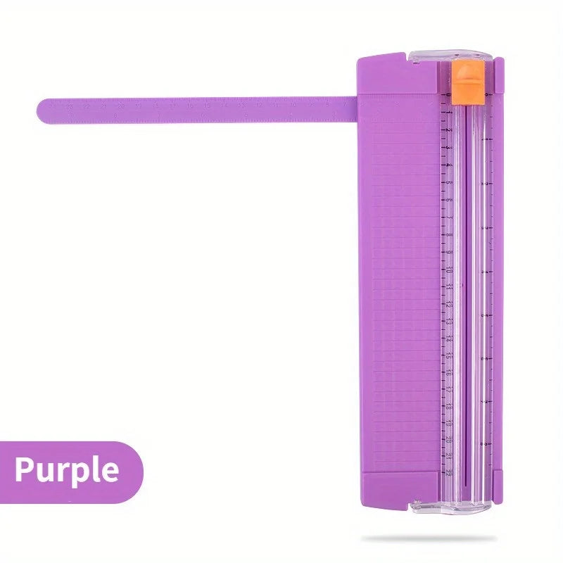 Mini Portable A5 Paper Cutter – Compact Handbook Trimmer Portable Paper Cutter Babs Purple