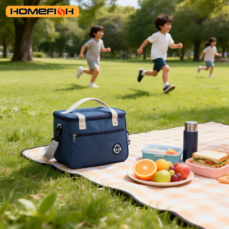 Insulated Lunch Bag – Aluminum Foil Bento Bag with Shoulder Strap Insulated Lunch Bag Babs