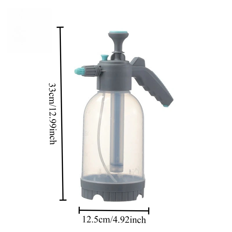 Air Pressure Spray Can – Garden, Car Wash & Home Cleaning Pneumatic Spray Can Babs Gray bottom white