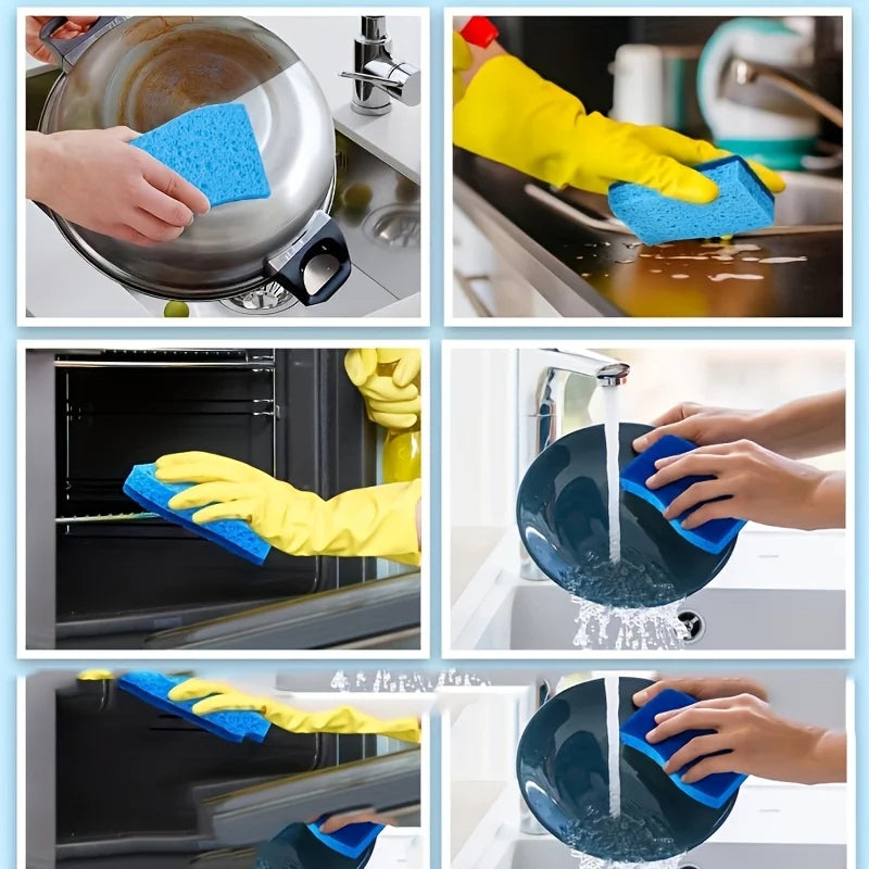 24-Pack Scratch-Free Microfiber Sponges for Dishes & Cleaning Cleaning Sponges Babs