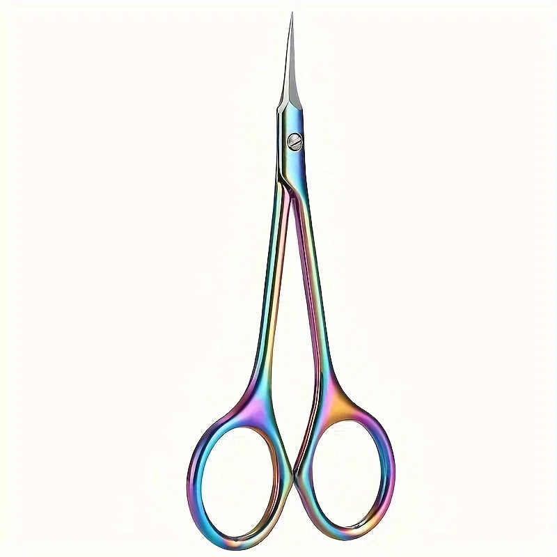 Stainless Steel Cuticle Scissors & Dead Skin Trimmer Tool Cuticle Scissors Babs Colorful