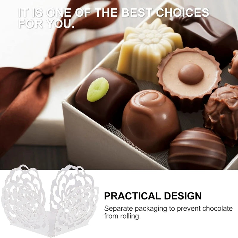 30/50pcs Chocolate Truffle Wrappers Mini Baking Cups Party Decor Mini Baking Cups Babs