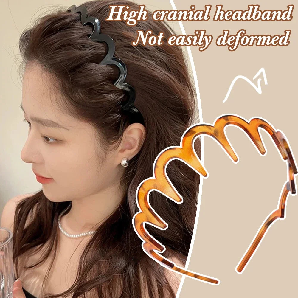 Wave Headbands for Women – Non-Slip Toothed Hair Bands Hair Headband Babs