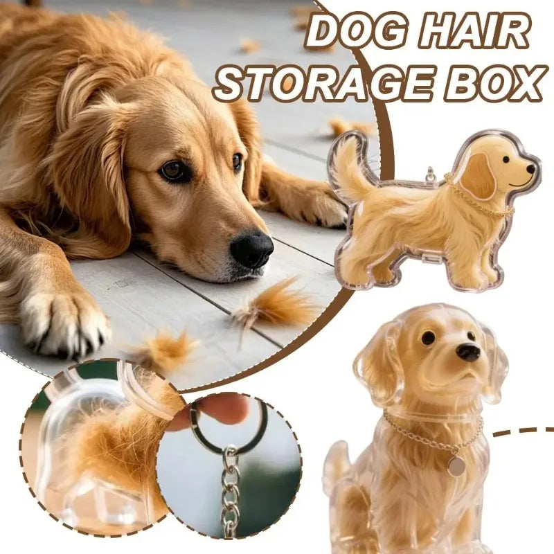 Pet Dog Hair Keepsake Keychain – Transparent Storage Capsule Pet Keepsake Keychain Babs