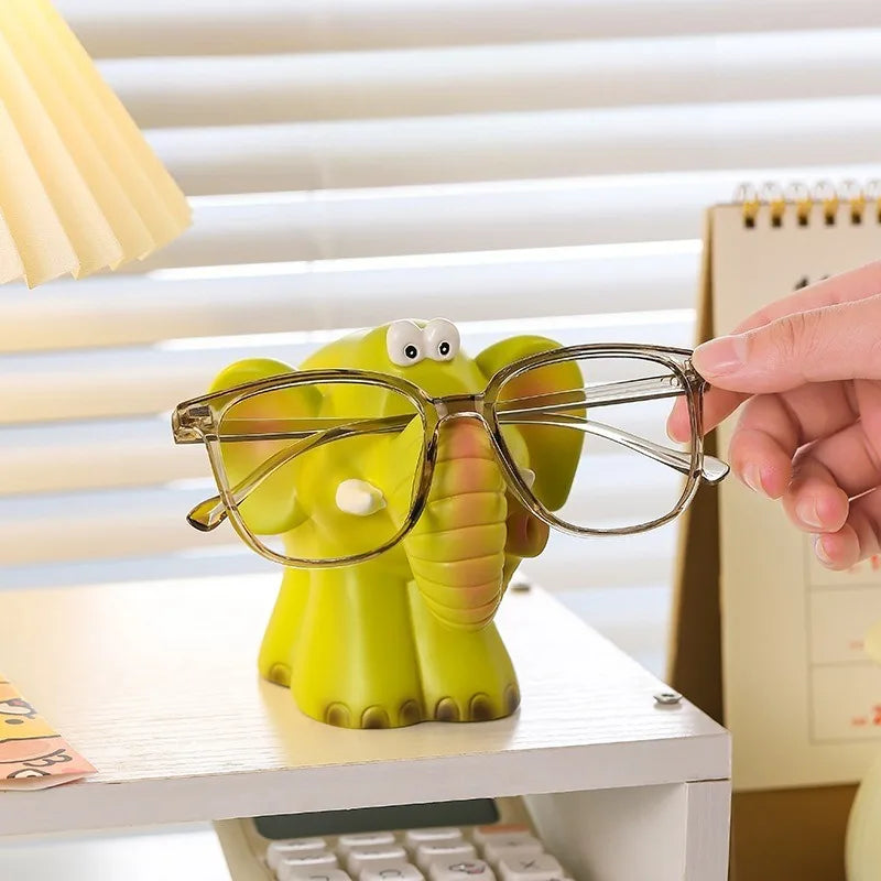 Cute Elephant Glasses Holder & Desktop Ornament Stand Desktop Glasses Holder Babs