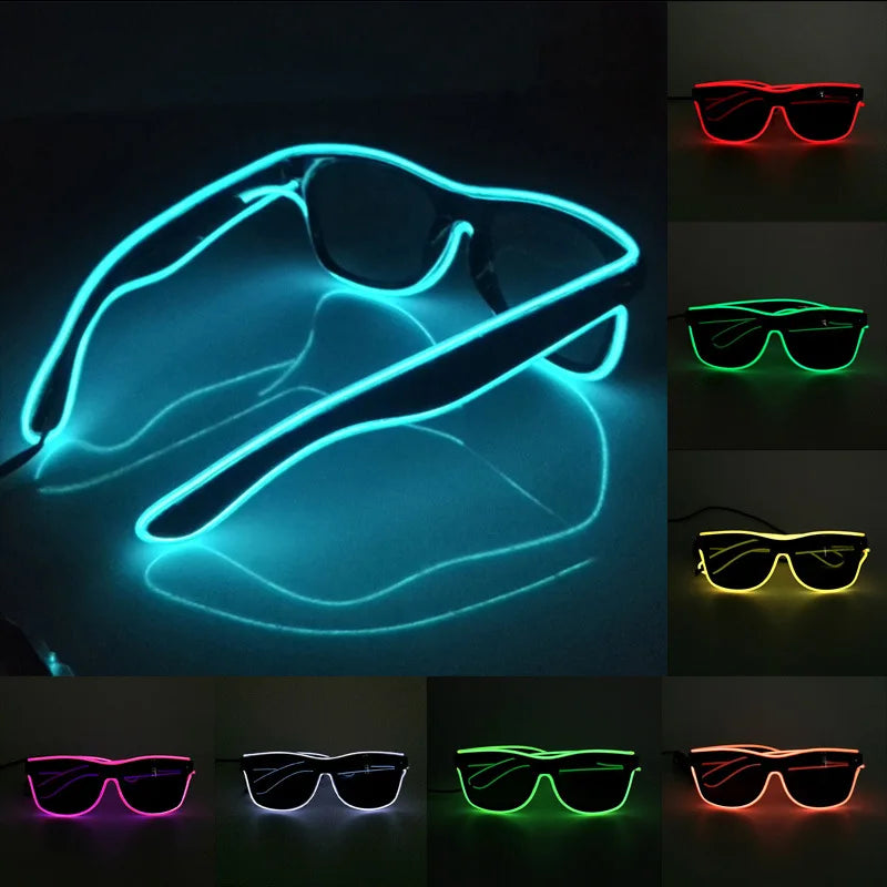 LED Light Up Glasses – Glowing Rave & Party Sunglasses LED Party Glasses Babs