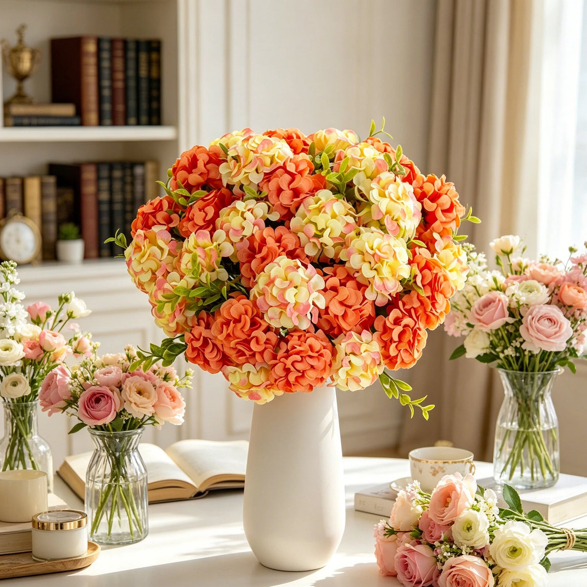 Artificial Silk Carnation Bouquet – Wedding & Home Décor Artificial Flower Bouquet Babs