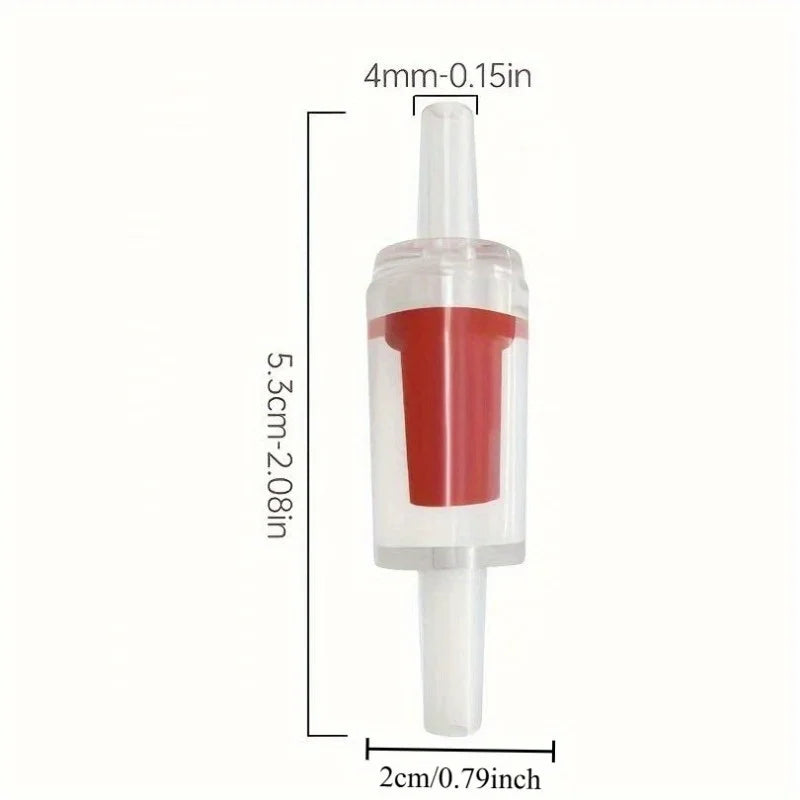 3pcs Clear PP Aquarium Check Valves – One-Way Air Flow Control Aquarium Check Valve Babs