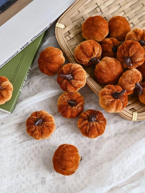 Mini Artificial Pumpkins 15/30 Pcs – Fall Halloween Décor Artificial Pumpkin Decor Babs color 1 30 pcs