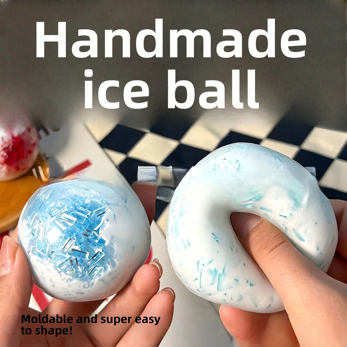 Slow Rising Ice Crackle Ball Squishy Sensory Fidget Toy Sensory Fidget Toy Babs