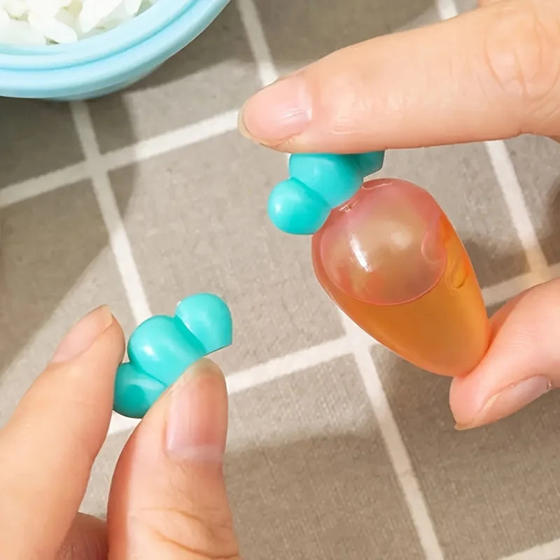 Carrot Mini Sauce Bottles – Leak-Proof Portable Condiment Storage Condiment Storage Bottle Babs