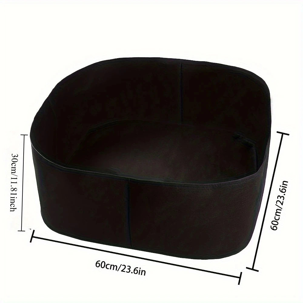 Breathable Fabric Raised Garden Bed | Rectangular Grow Bag Fabric Grow Bag Babs S