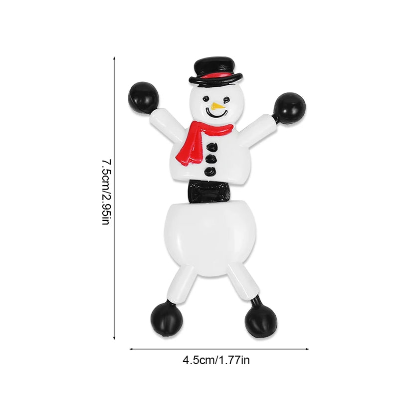 Sticky Snowman Stretchy Wall Climbing Toys – 5-20Pcs Xmas Gift Novelty Stretchy Toy Babs