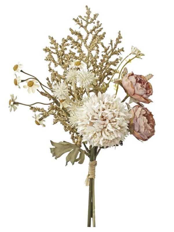 Silk Peony Artificial Flower Bouquet – Wedding & Home Décor Artificial Flower Bouquet Babs color 3 1 pc
