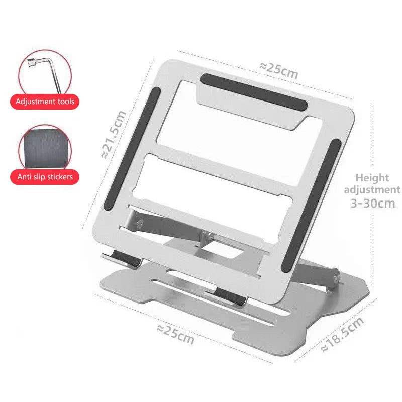 HUXUAN Foldable Metal Laptop Cooling Stand for Gaming Laptop Cooling Stand Babs