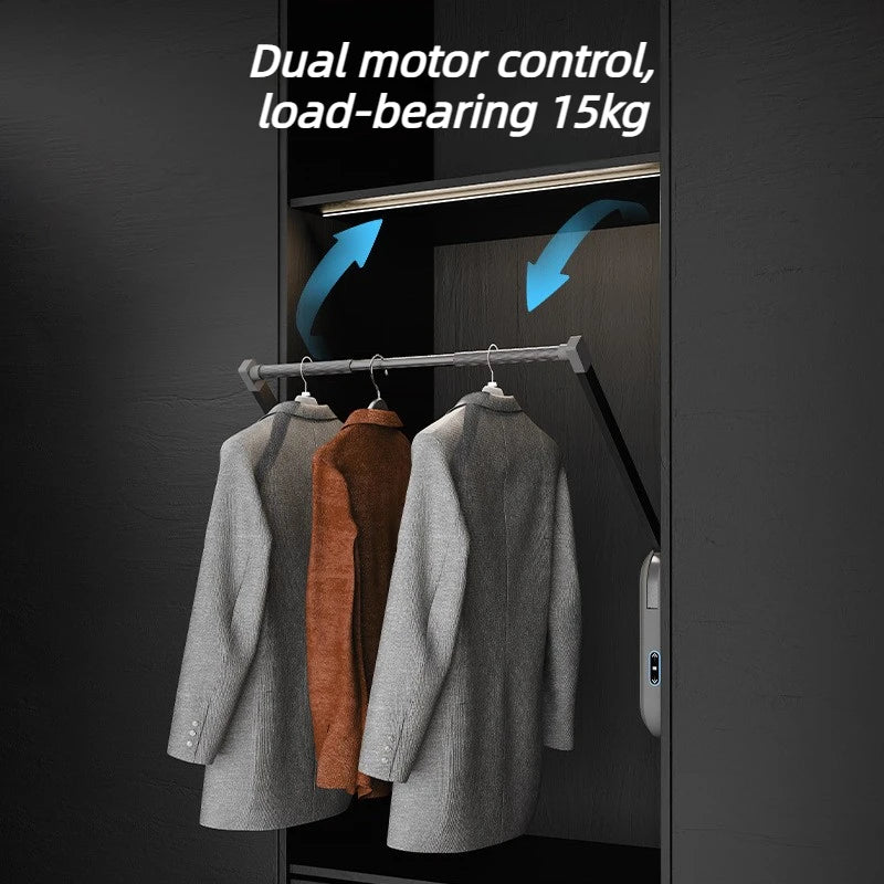 Smart Electric Lifting Clothes Rack | Aluminum Alloy 18kg Electric Clothes Rack Babs