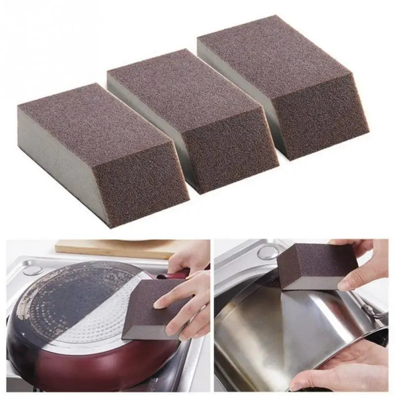 4-Pack Emery Sponge Brush – Rust, Dirt & Stain Scrubber Abrasive Scrubber Sponge Babs