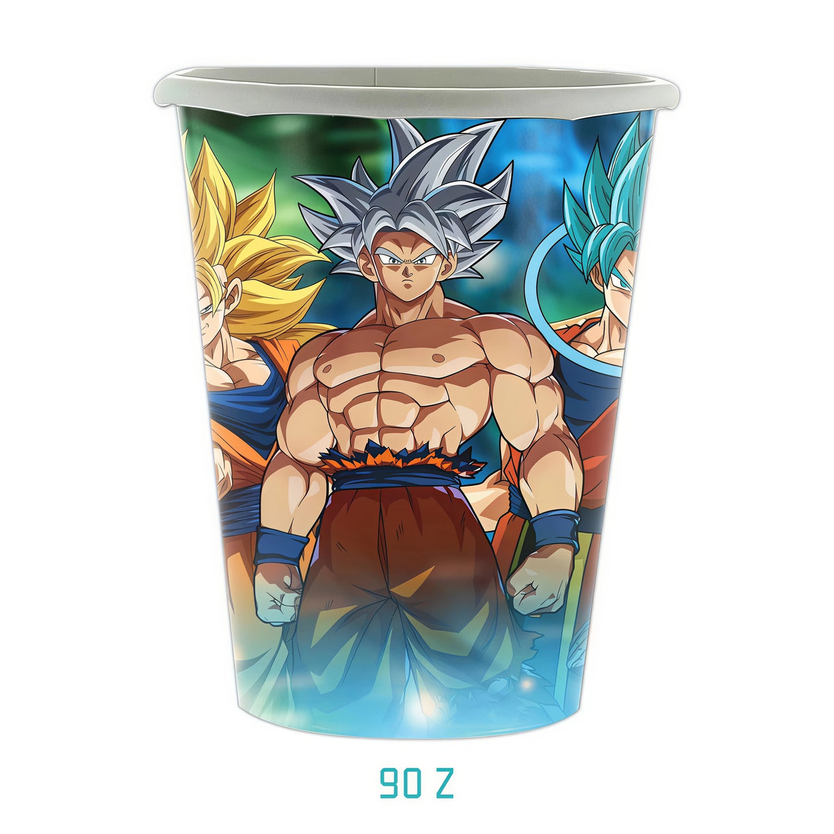 Dragon Ball Z Birthday Party Supplies – Goku Plates & Balloons Party Decoration Set Babs 10pcs Cups