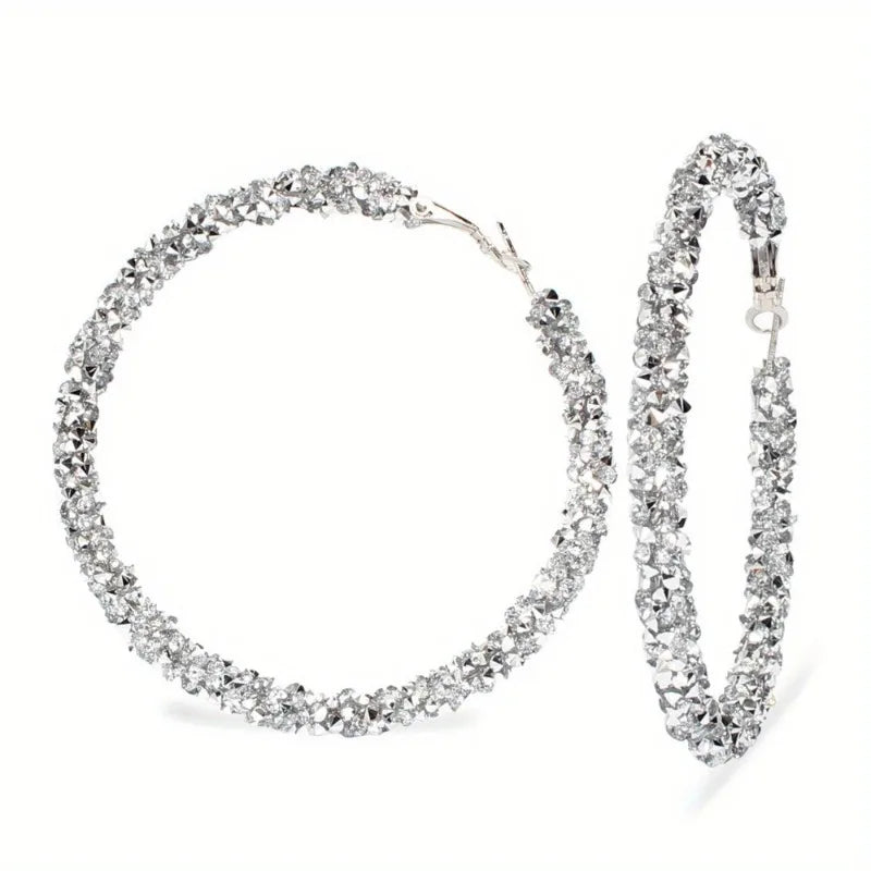 Women's Large Circle Hoop Earrings – Zinc Alloy, 5 Colors Hoop Earrings Babs