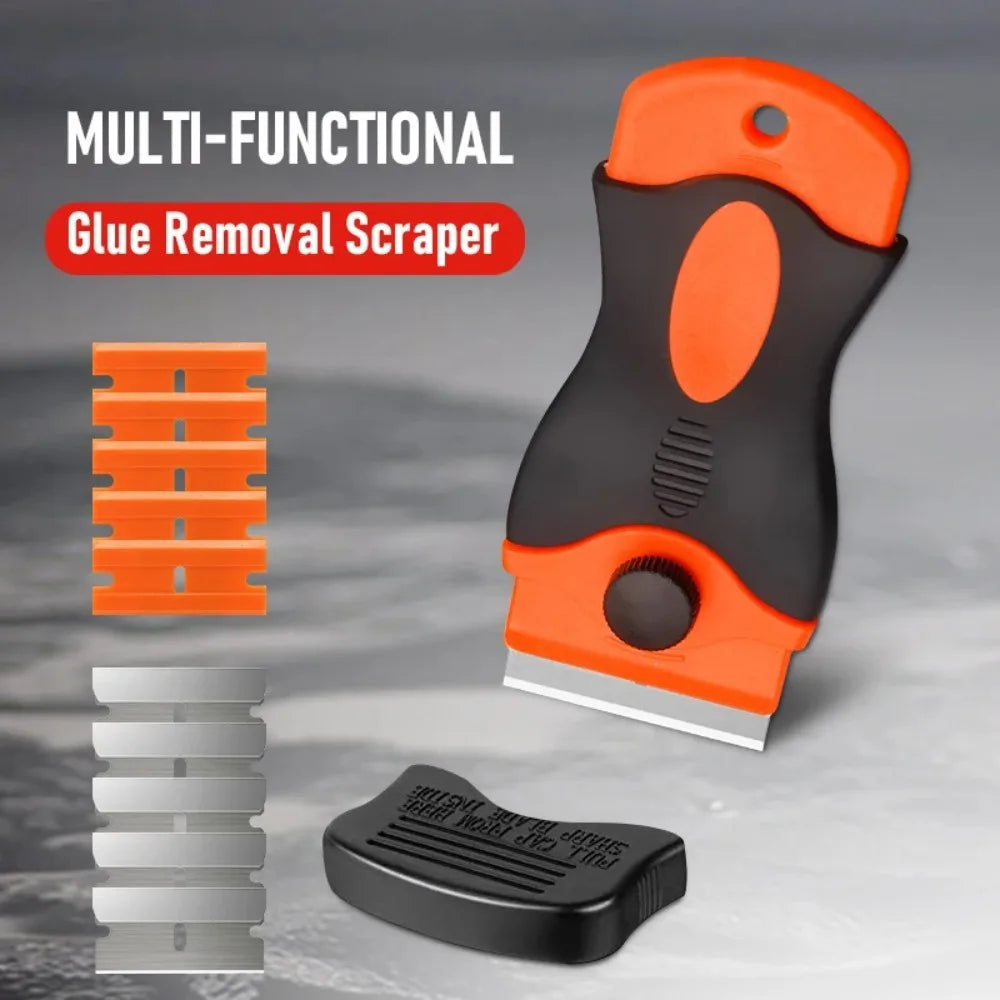 Razor Blade Scraper Tool – 10 Metal & Plastic Blades Included Blade Scraper Tool Babs