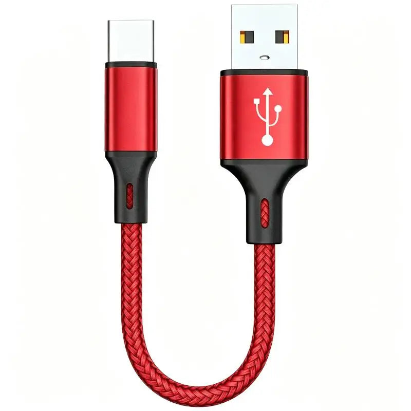 0.25M USB-A to USB-C Nylon Braided 3A Fast Charging Cable USB Charging Cable Babs A6
