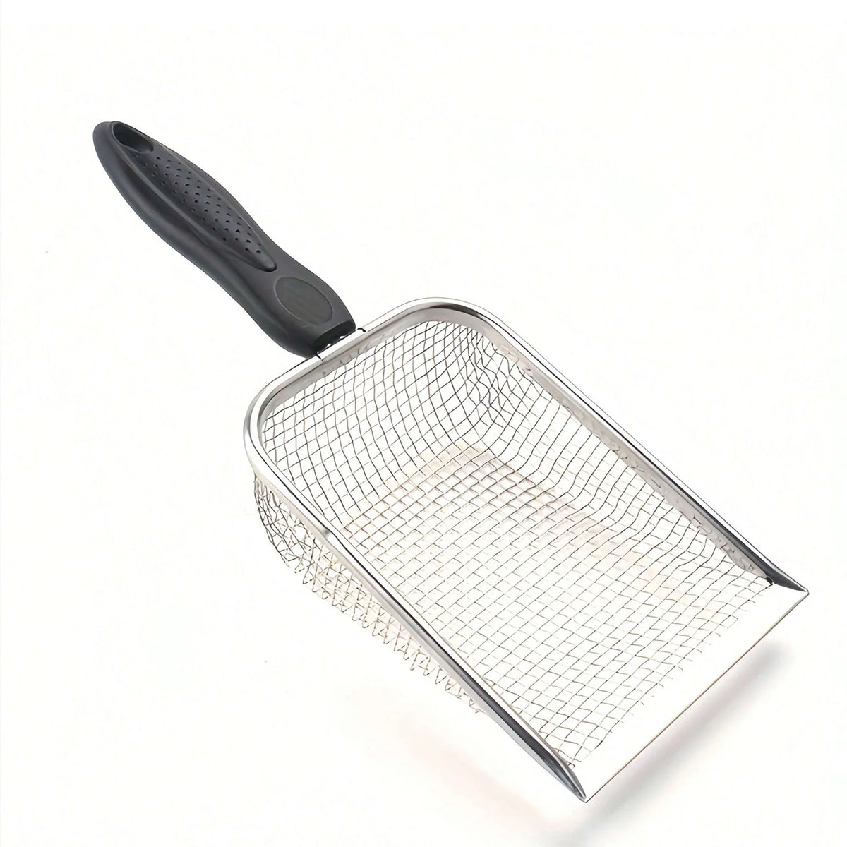 Stainless Steel Filter Shovel – Garden, Beach & Cat Litter Filter Sieve Shovel Babs black