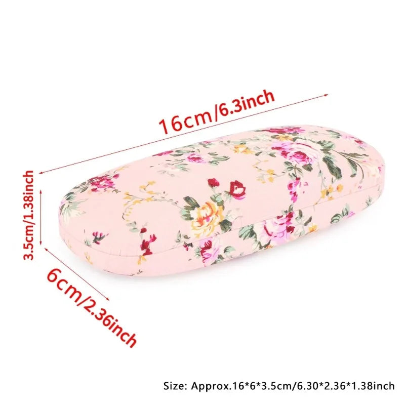 Floral Fabric Hard Glasses Case – Eyewear Protector | Babs Eyeglass Case Babs