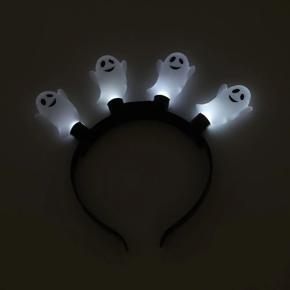 LED Halloween Headband – Glowing Pumpkin Skull Eyeball Costume LED Costume Headband Babs 2